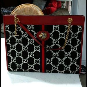 Gucci Rajah Large Tweed Tote